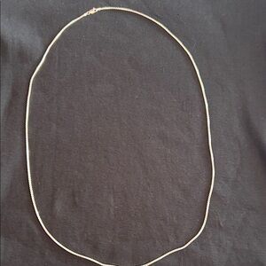 Elegant 30 Inch Sterling Silver Box Chain Necklace